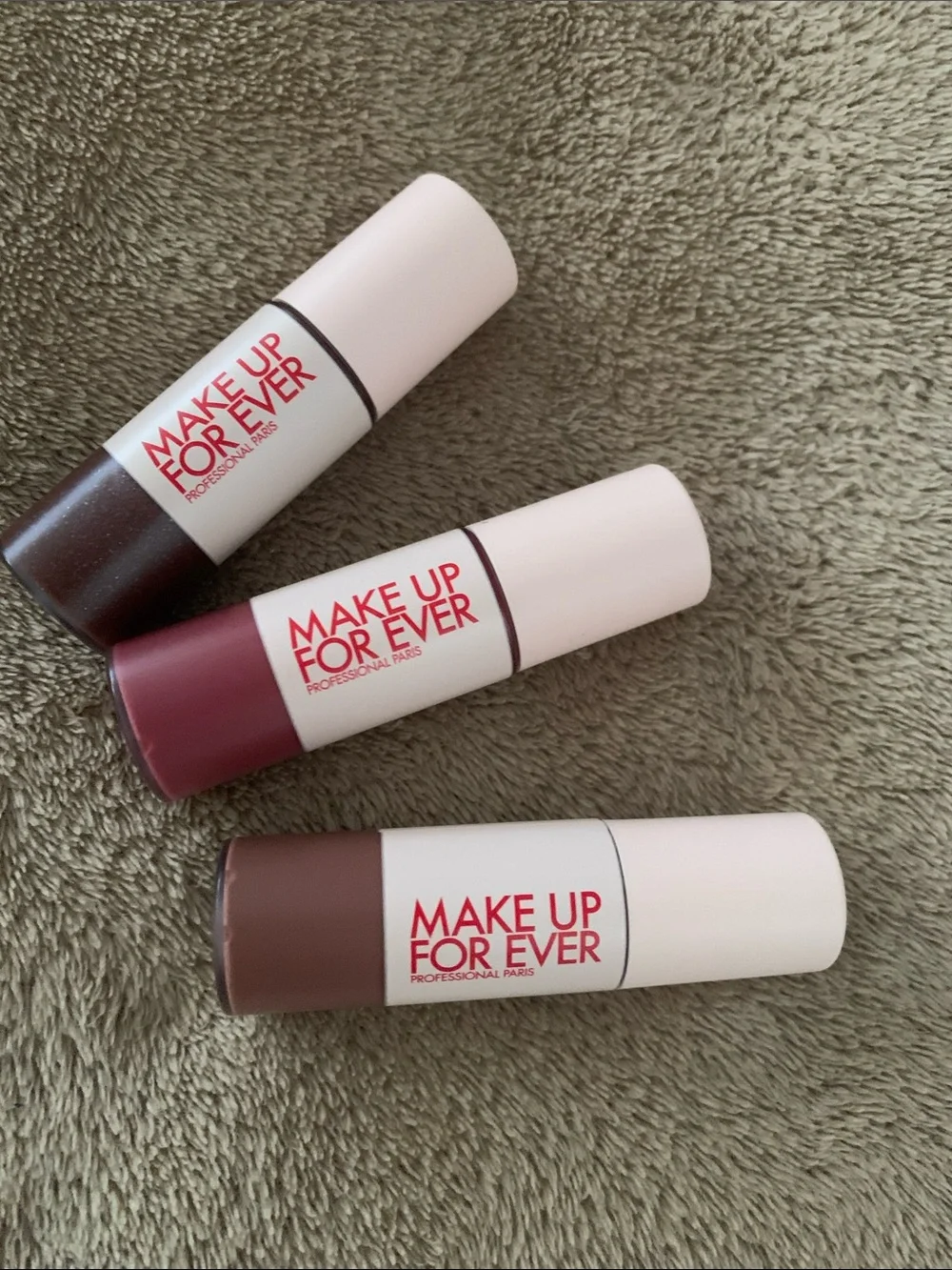 Makeup Forever Lipstick Trio, Berry & Warm Brown Shades